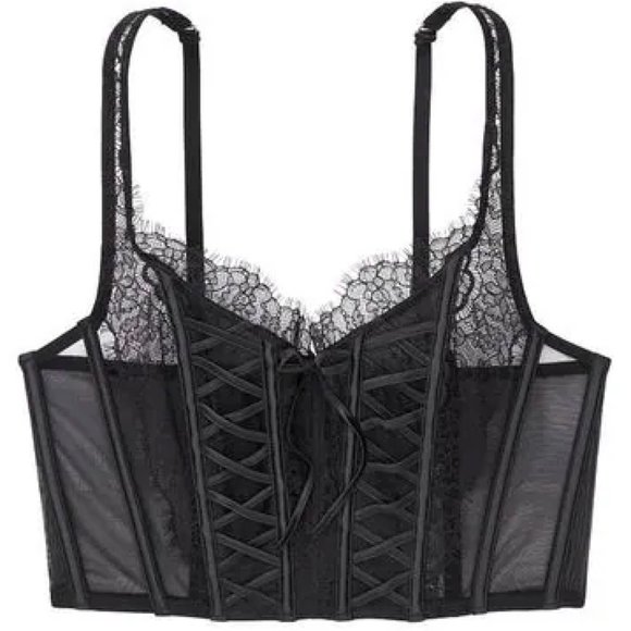 Victoria’s Secret Unlined Lace Up Corset Top - Picture 3 of 6